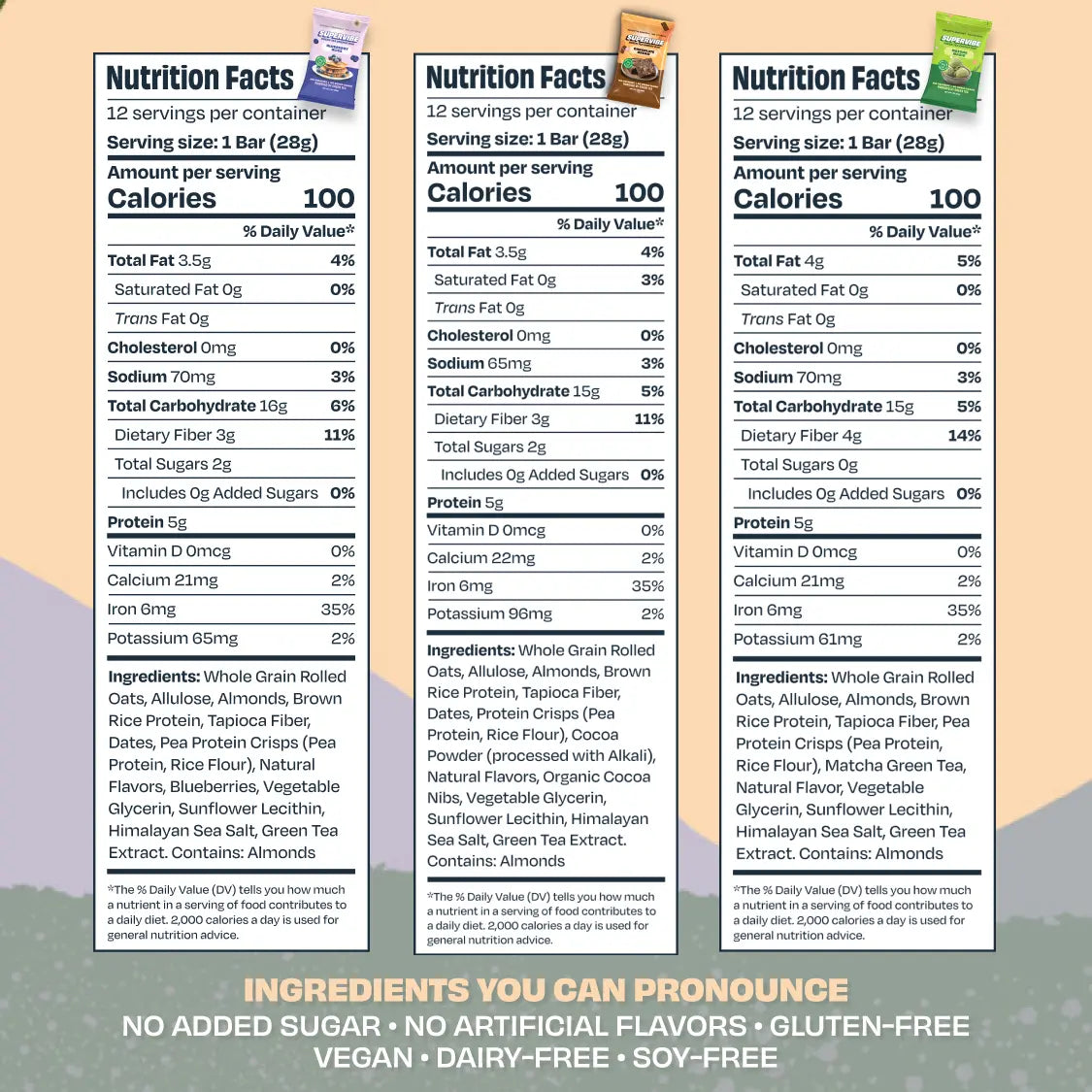 Supervibe Pre-Workout Energy Bar